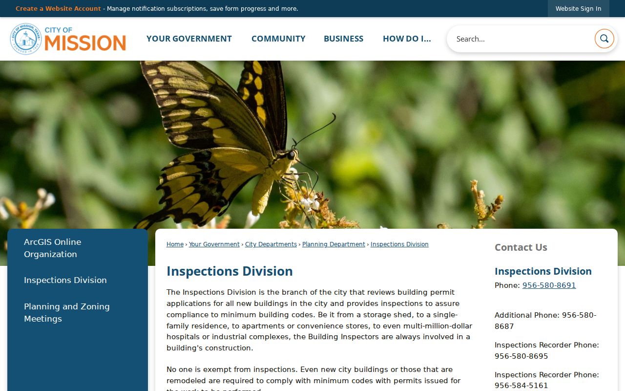 Mission neighbors address research through the Mission Inspections Division